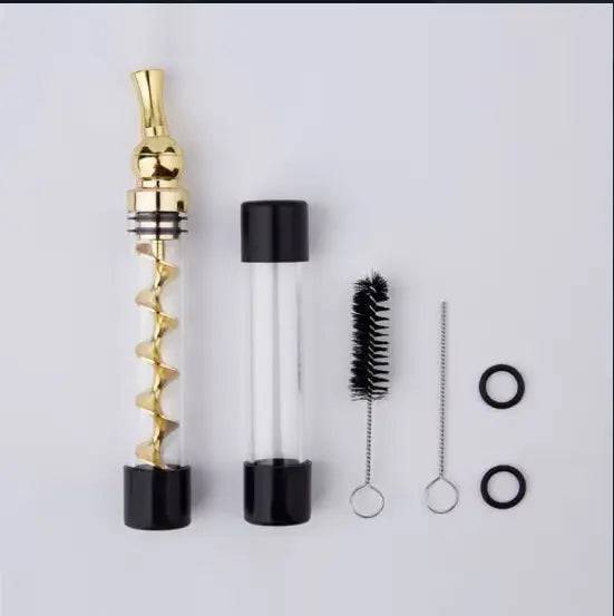 Certified Puffs Dry Herb Kit Blunt 7PPLUS Twisty Glass King Size with glass filter and rolling accessories for dry herb use.
