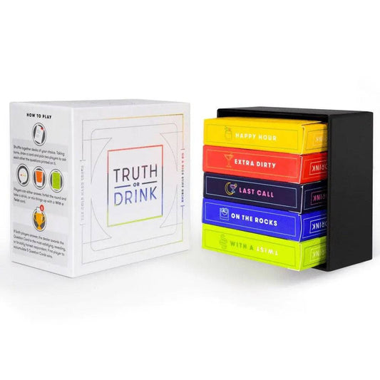 Certified Puffs Truth or Drink card game for adults, featuring colorful game cards for party drinking fun.