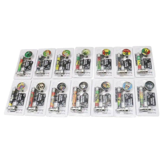 Certified Puffs pipe grinder screen pack with multiple screens for filtering and grinding herbs, shown in a close-up image.