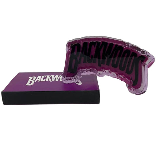 Backwoods design resin ashtray by Certified Puffs featuring a detailed, natural-looking backwoods pattern.