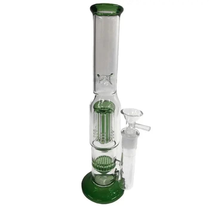 Glass mushroom-shaped water pipe bong by Certified Puffs, featuring a unique design for smoking and water filtration.