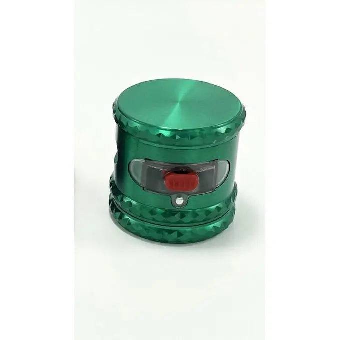 Certified Puffs heavy duty herb grinder, 63mm metal grinder with side opening, ideal for herbs and spices.