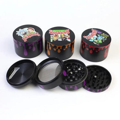 Rick and Morty Herb Grinder - Premium 4 Piece Metal Grinder Certified Puffs
