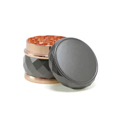 Premium 63mm metal herb grinder by Certified Puffs, featuring a classic design with multiple grinding teeth for efficient herb grinding.