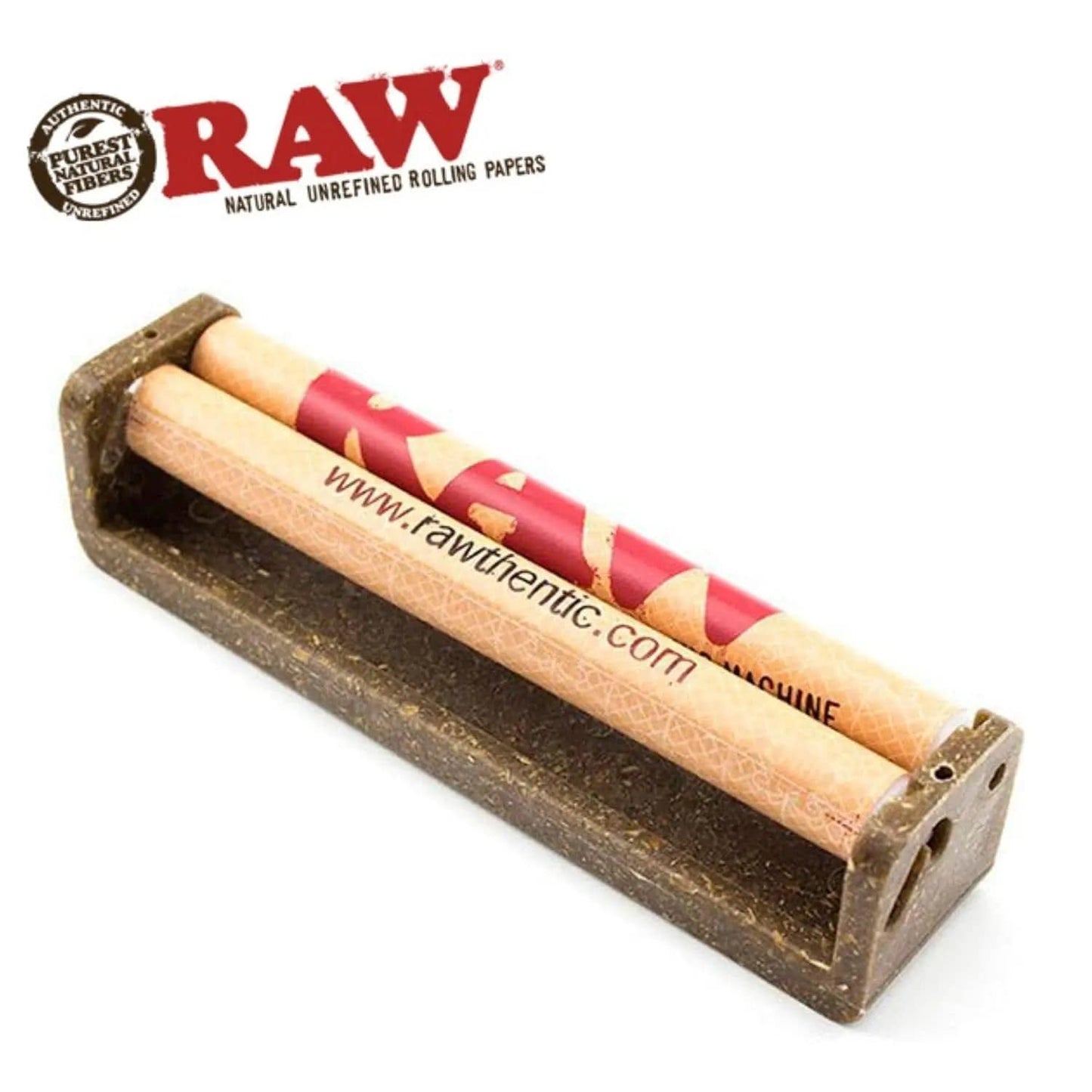 Certified Puffs Raw Natural Hemp King Size Rolling Machine for easy, authentic rolling of large hemp cigarettes.