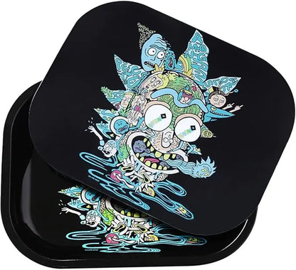 Psychedelic Rick Rolling Tray XL - Rick and Morty Design Certified Puffs