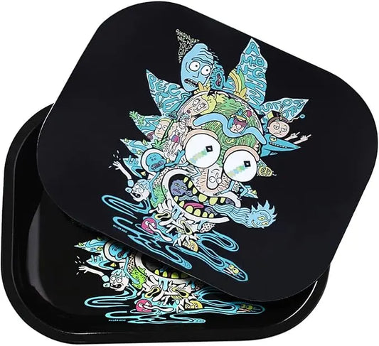 Psychedelic Rick Rolling Tray XL - Rick and Morty Design Certified Puffs