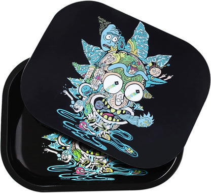 Psychedelic Rick Rolling Tray XL – Rick & Morty Metal Rolling Tray | Buy Online Kenya Certified Puffs