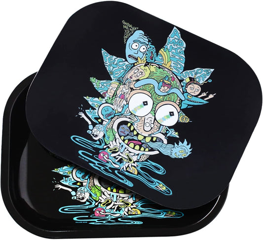 Psychedelic Rick Rolling Tray XL – Rick & Morty Metal Rolling Tray | Buy Online Kenya Certified Puffs