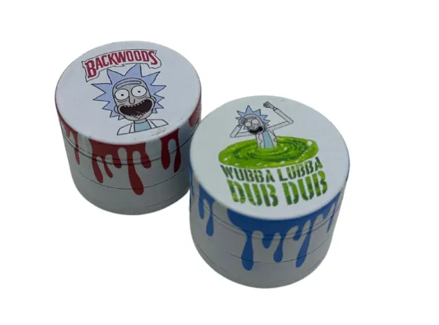 Rick and Morty 55mm Metal Grinder – 4-Piece Herb Grinder with Kief Catcher | Buy Online Kenya Certified Puffs