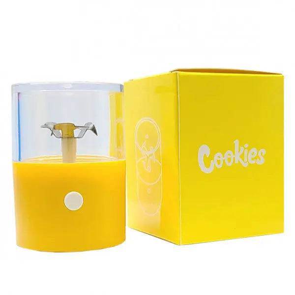 Certified Puffs electric herb grinder, automatic USB rechargeable herb grinder with stainless steel blades for efficient herb grinding.