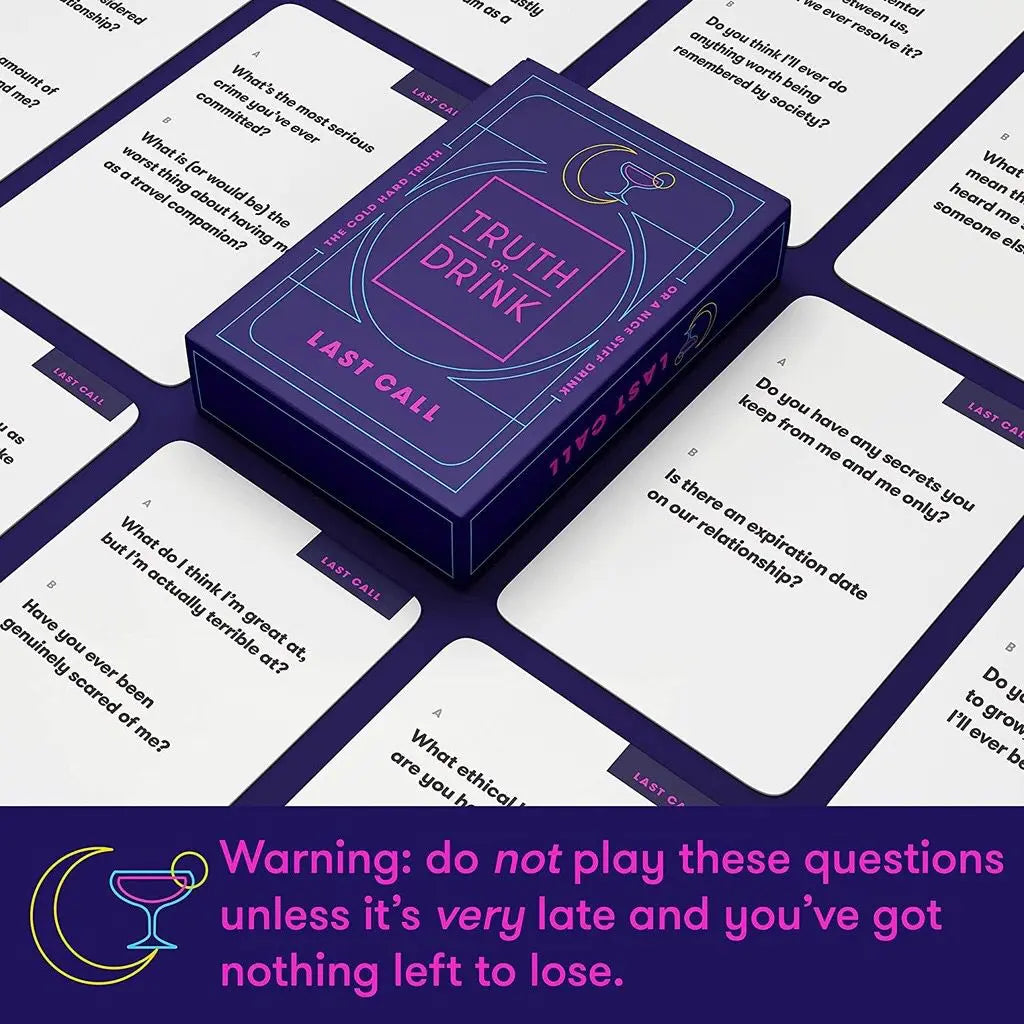 Truth or Drink Card Game - Adult Party Drinking Game Certified Puffs