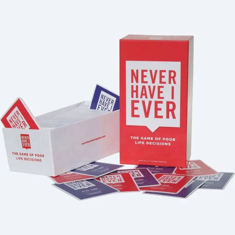 Certified Puffs Never Have I Ever adult party drinking game with colorful cards for fun social gatherings.