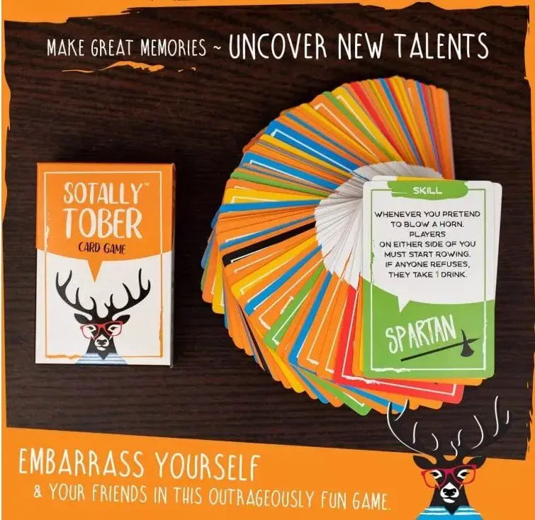 Sotally Tober Fun Drinking Game - Adult Party Card Game Certified Puffs