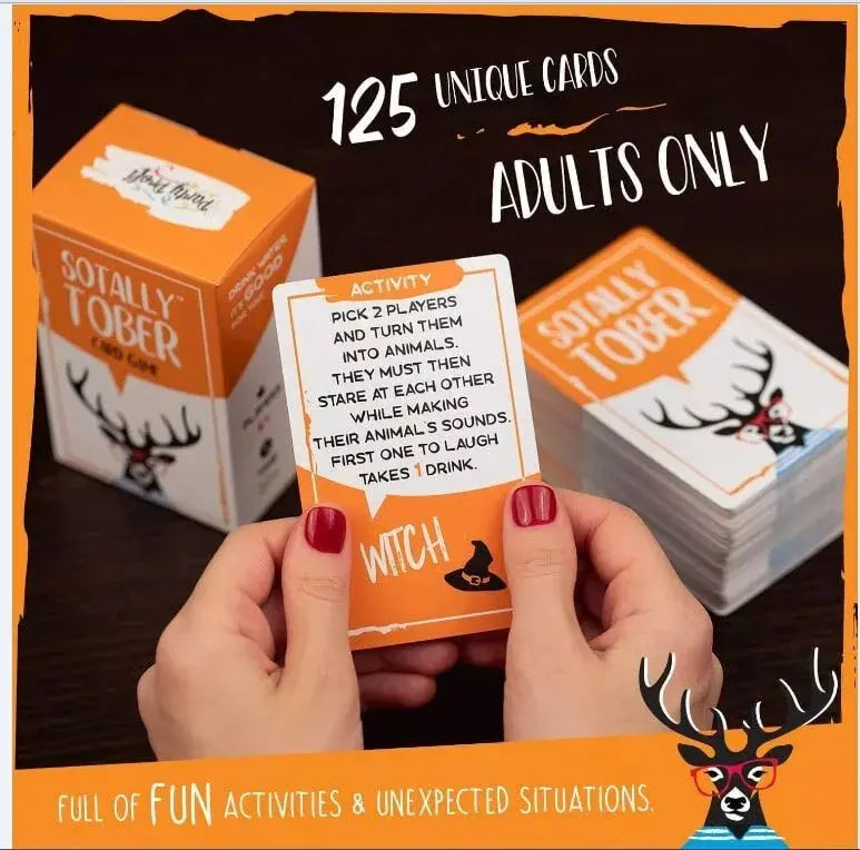 Sotally Tober Fun Drinking Game - Adult Party Card Game Certified Puffs