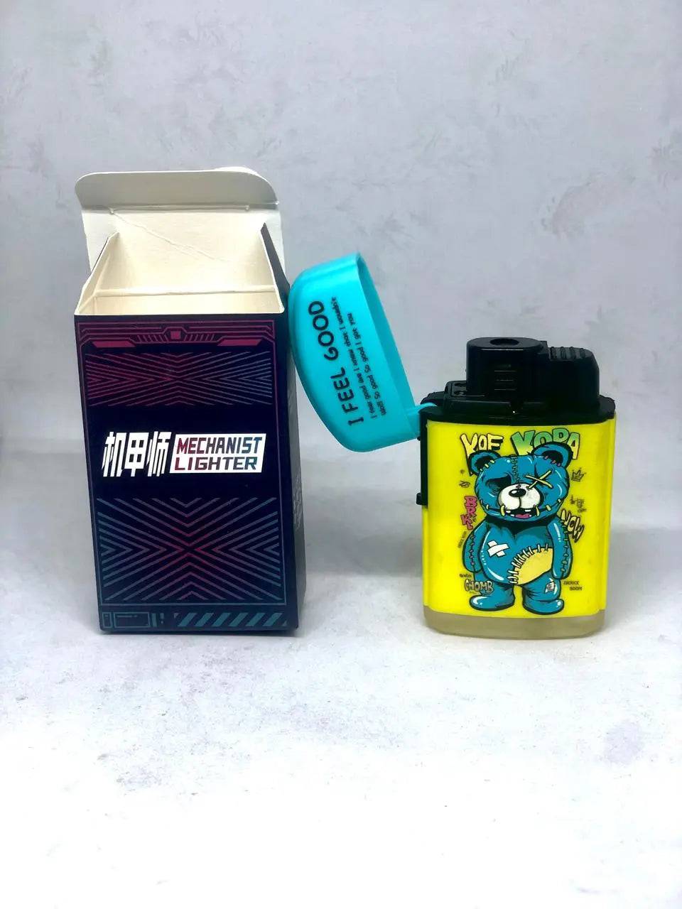 Certified Puffs Zengaz Refillable Butane Lighter with ergonomic grip and adjustable flame, shown in a close-up image.