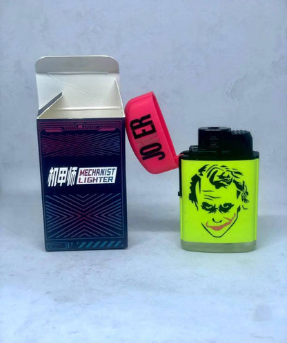 Refillable butane lighter by Certified Puffs with a sleek design and metal ignition button, ideal for everyday use.