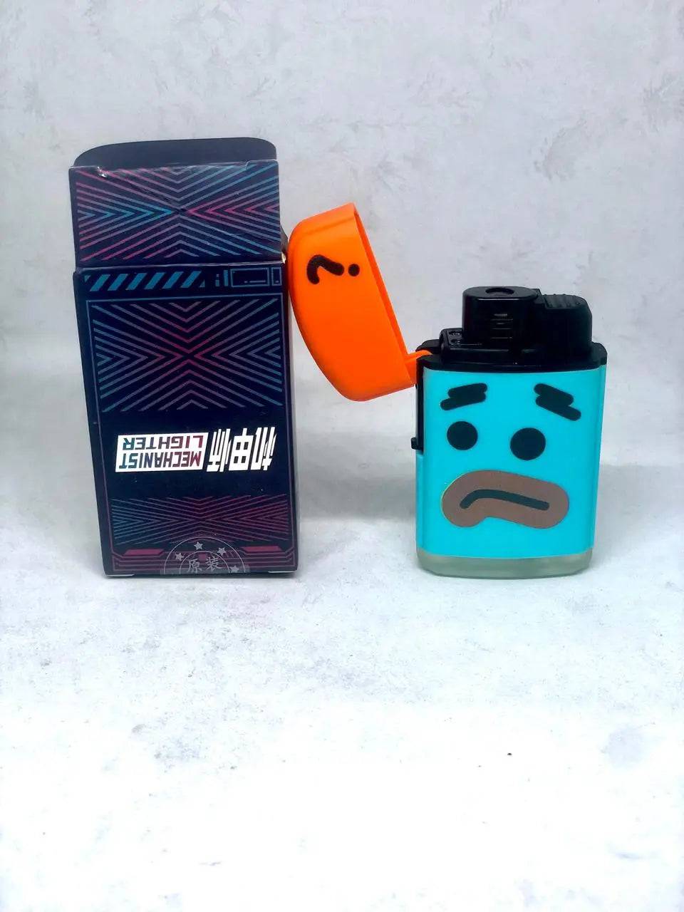 Refillable butane lighter from Certified Puffs featuring a sleek design and adjustable flame, ideal for various lighting needs.