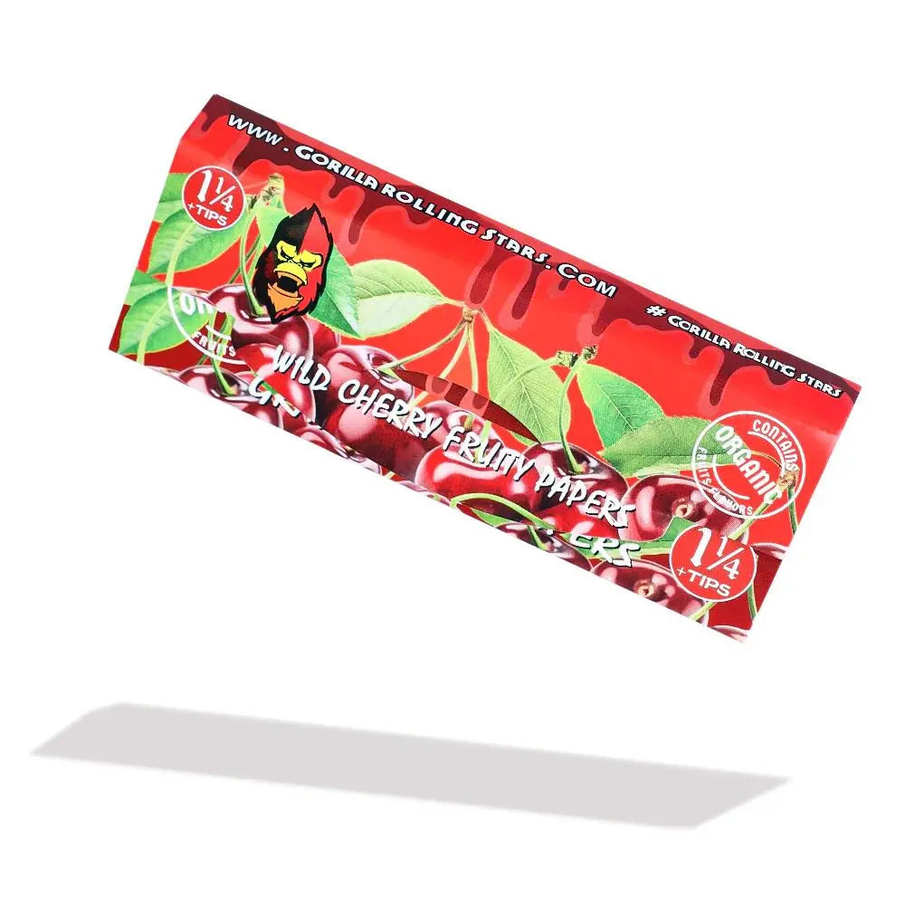 Flavored Rolling Papers 1 1/4 - Organic Mango Cherry Watermelon Certified Puffs