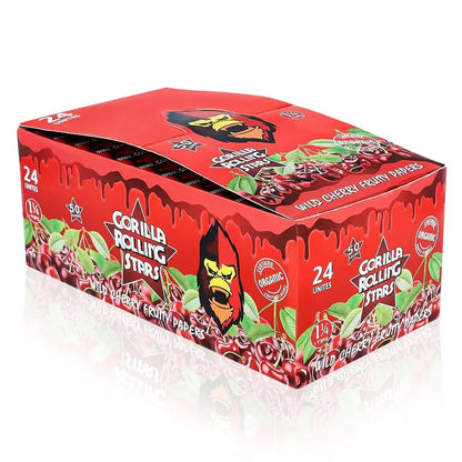 Flavored Rolling Papers 1 1/4 - Organic Mango Cherry Watermelon Certified Puffs
