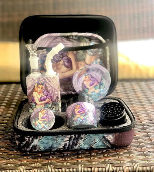 Gift Set 6in1 Bong Baddie Set Certified Puffs