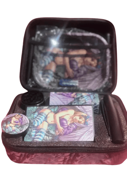 Certified Puffs 6-in-1 Baddie gift set featuring colorful skincare and beauty products arranged in an attractive display.