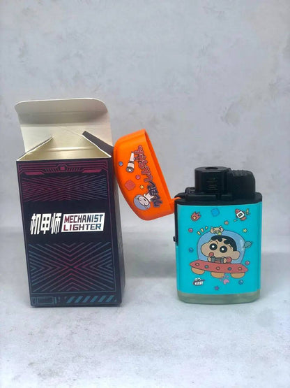 Refillable butane lighter from Certified Puffs with a sleek, compact design and ergonomic grip.