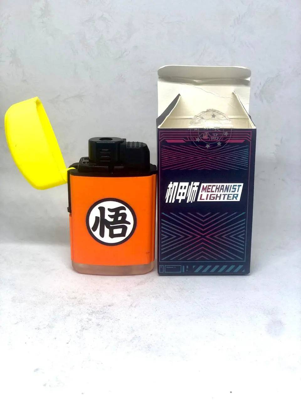 Refillable butane lighter by Certified Puffs with a sleek design and easy ignition, ideal for lighting cigarettes or candles.