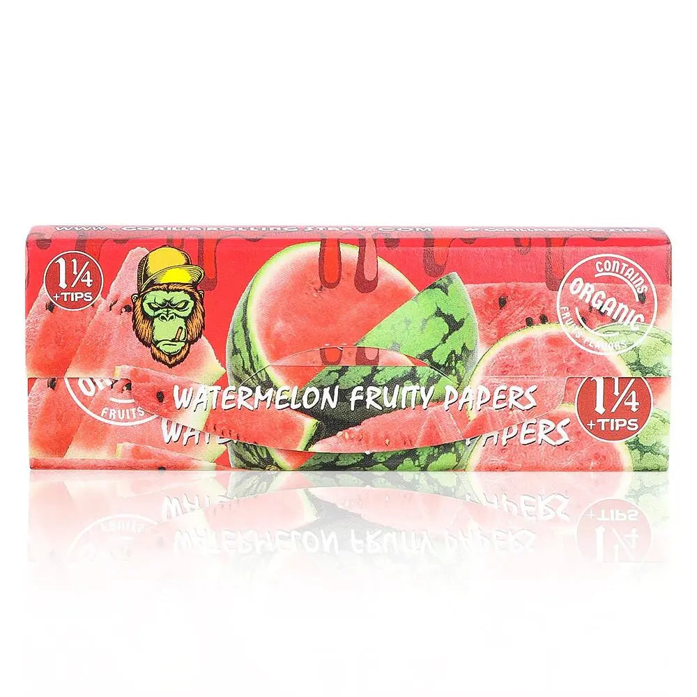 Flavored Rolling Papers 1 1/4 - Organic Mango Cherry Watermelon Certified Puffs