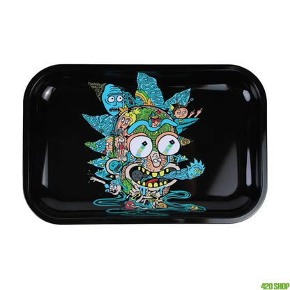 Psychedelic Rick Rolling Tray XL - Rick and Morty Design Certified Puffs